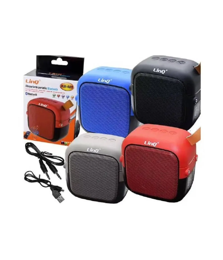 ALTAVOZ REPRODUCTOR BLUETOOTH TF RADIO FM USB PORTÁTIL KB-605
