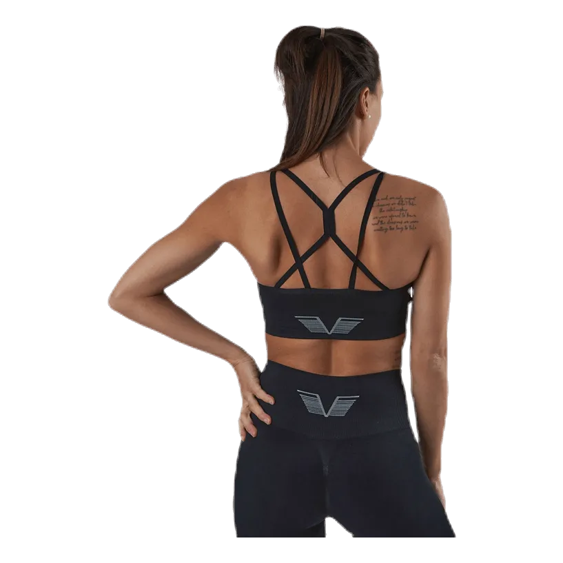 Gavelo Seamless Black Sports Bra Black